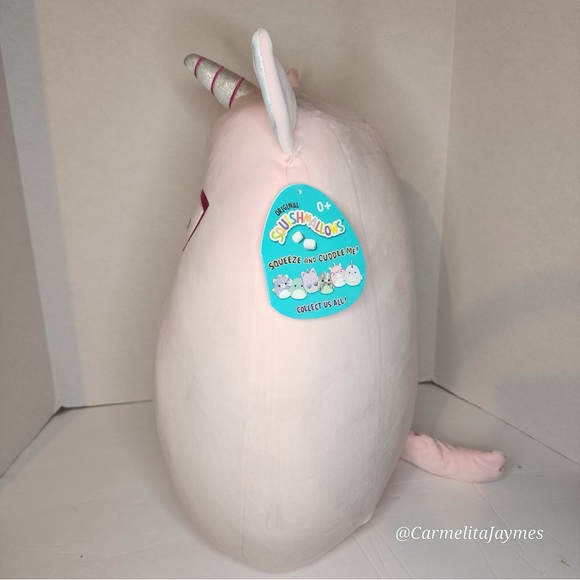 DION 🦄 Pink Unicorn With Glasses OG VHTF original Squishmallows By Kellytoy NWT - Picture 4 of 8